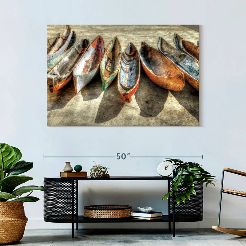 Mehar Canoes, 32" H x 48" W