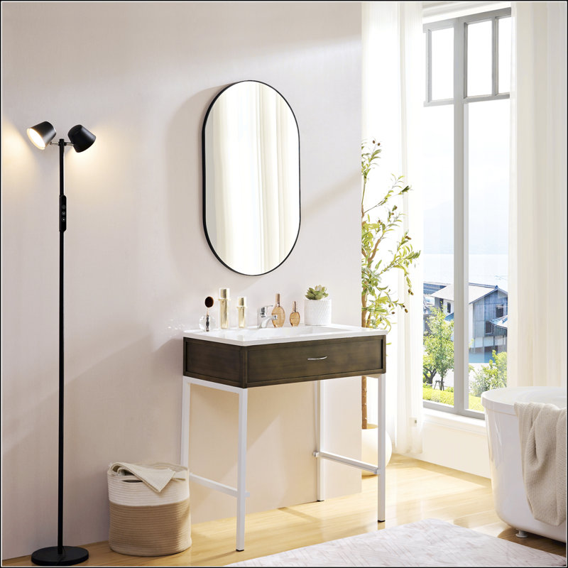 Miroir mural élégant pour la décoration de la salle de bain et de la chambre à coucher, 40 po x 30 po