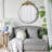 Iron Frame Vertical Round Mirror