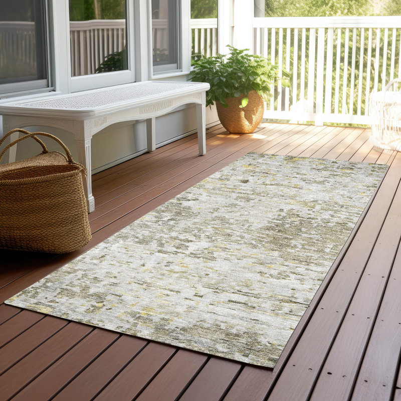 Tapis d'intérieur / extérieur lavable Suri - , 2'3" x 7'6"