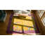 Tapis jaune antique en laine Art déco