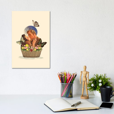 Basket of Love 1 Piece Wrapped Canvas Wall Art