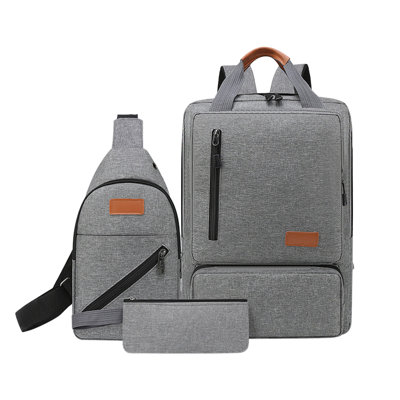 Backpack Travel Laptop Backpack, Large Women's Men's Travel Backpack, 17 In Business Carry On Backpack With Crossbody And Coin Purse, College Bag Three Piece