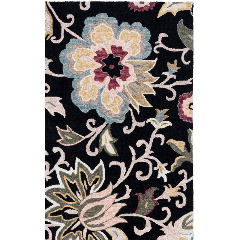 Blossom Hand Tufted Wool, Cotton Floral Indoor Rug, Rectangle 8' x 10'