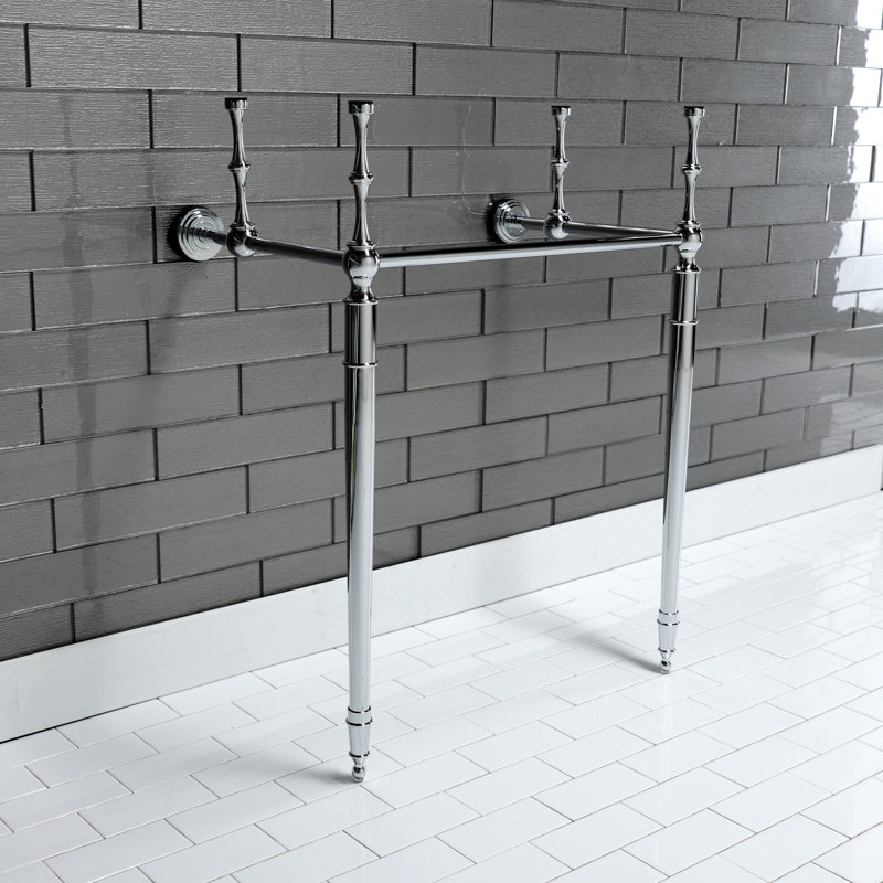 Kingston Brass Edwardian Brass Console Sink Legs, Polished Chrome