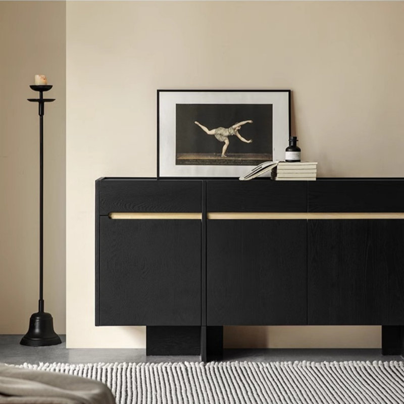 Buffet de luxe moderne à lumière simple, H 30,71 po x l 78,74 po x P 17,13 po