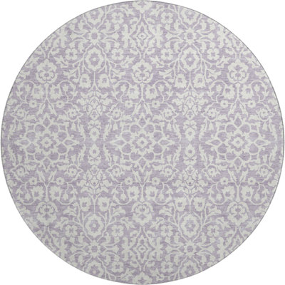 Premium Machine Washable Prisco Lavender Rug