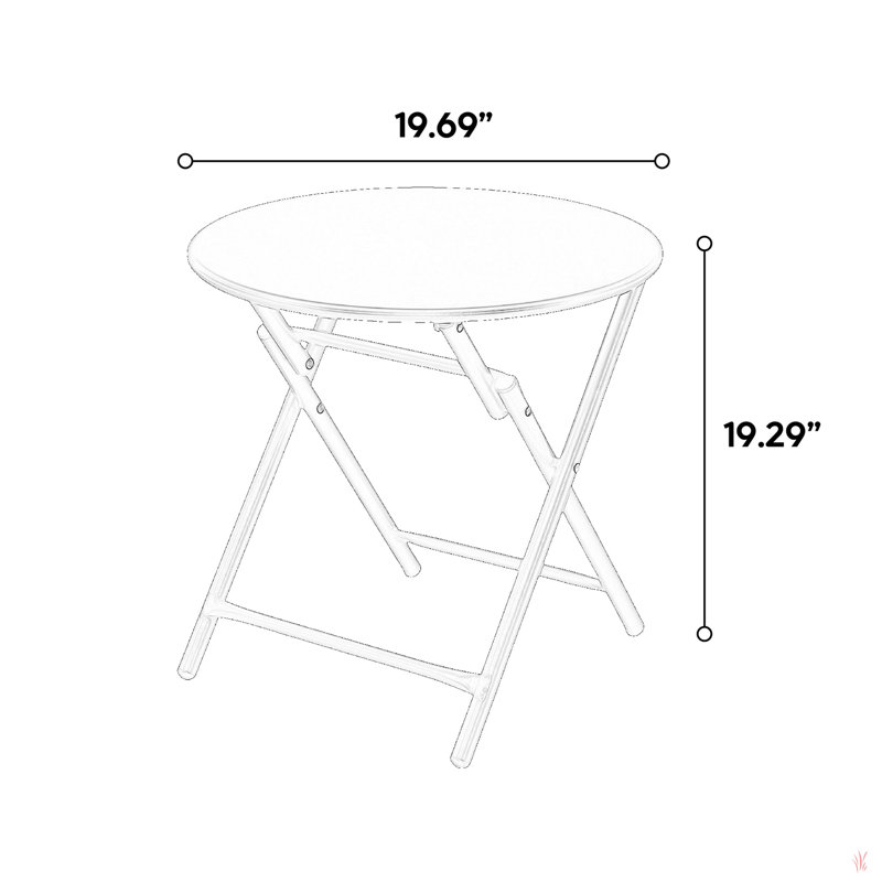 Ensemble de patio 3 pièces, chaises de camping d'extérieur en tissu respirant PVC-coated polyester, table pliante avec plateau en acier, 2 chaises et 1 table