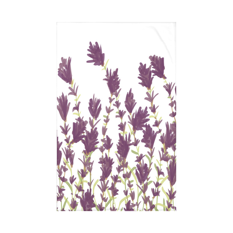 Jeté Botanical Blooms, L 60 po x l 50 po x P 0,5 po, Mauve