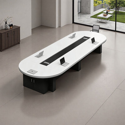 Table de conférence de luxe moderne avec rangement