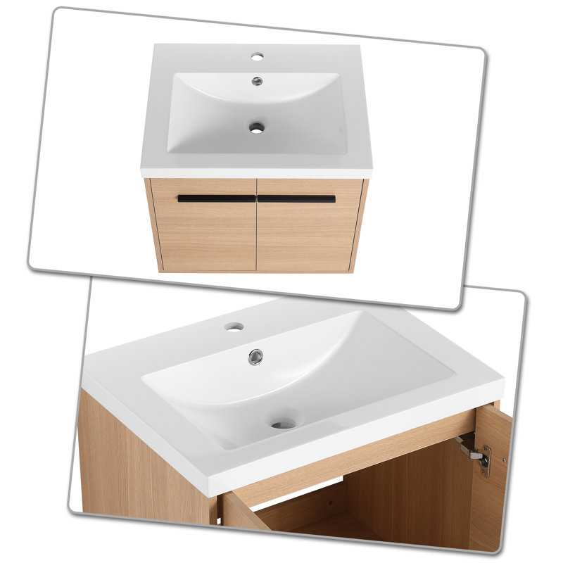 Meuble-lavabo simple avec plateau 23,63 po Hamlig