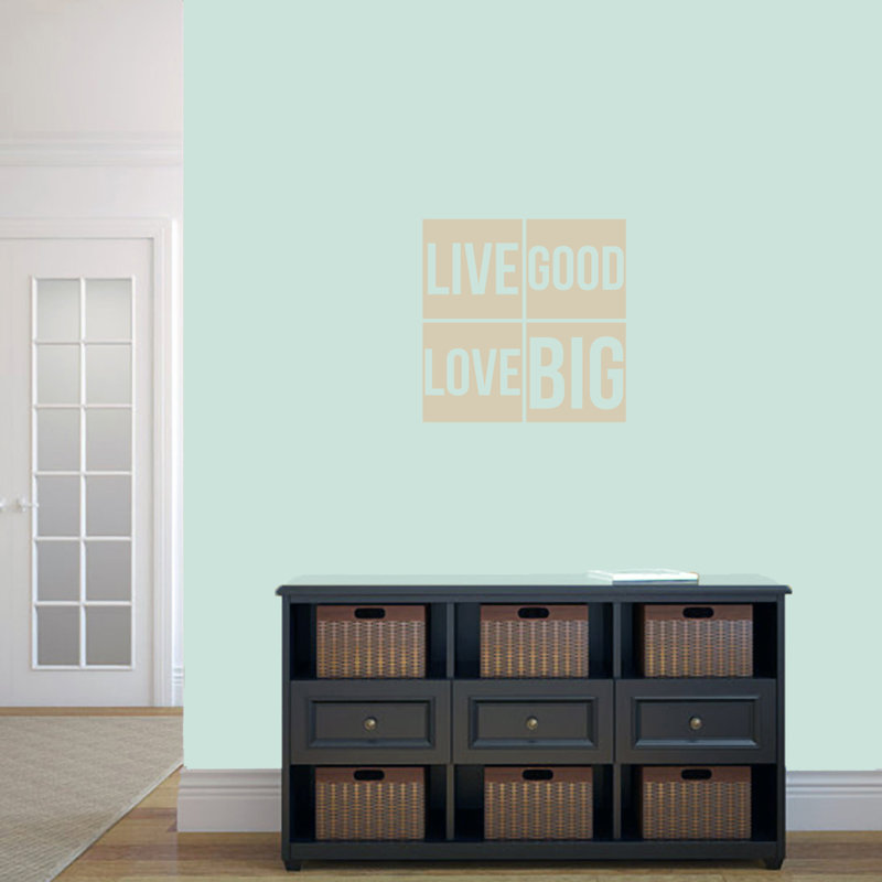 Décalcomanie murale big good love big Weathers, Beige clair