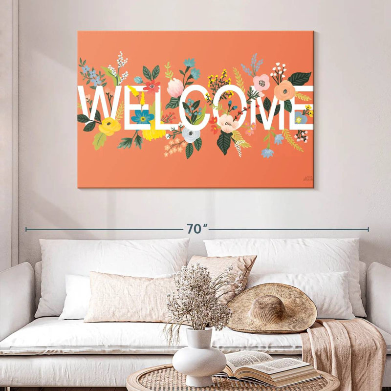 Panneau mural Khylige Wild Garden Welcome, H 32 po x l 48 po