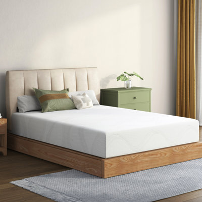 Full Size 12 Inch Memory Foam Mattress Featuring Cooling Tea Gel, - Us , White, Keeps You Cool And Comfortable, Removable Washable Cover With Ergonomic Design For All Sleepers, Easy Setup Maintenance