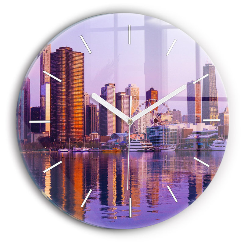 Glass Wall Clock