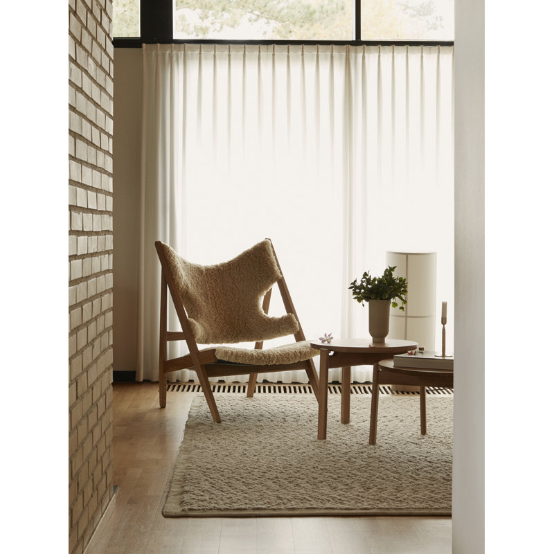 Gravel Area Rug in Ivory, Rectangle 6' x 8'