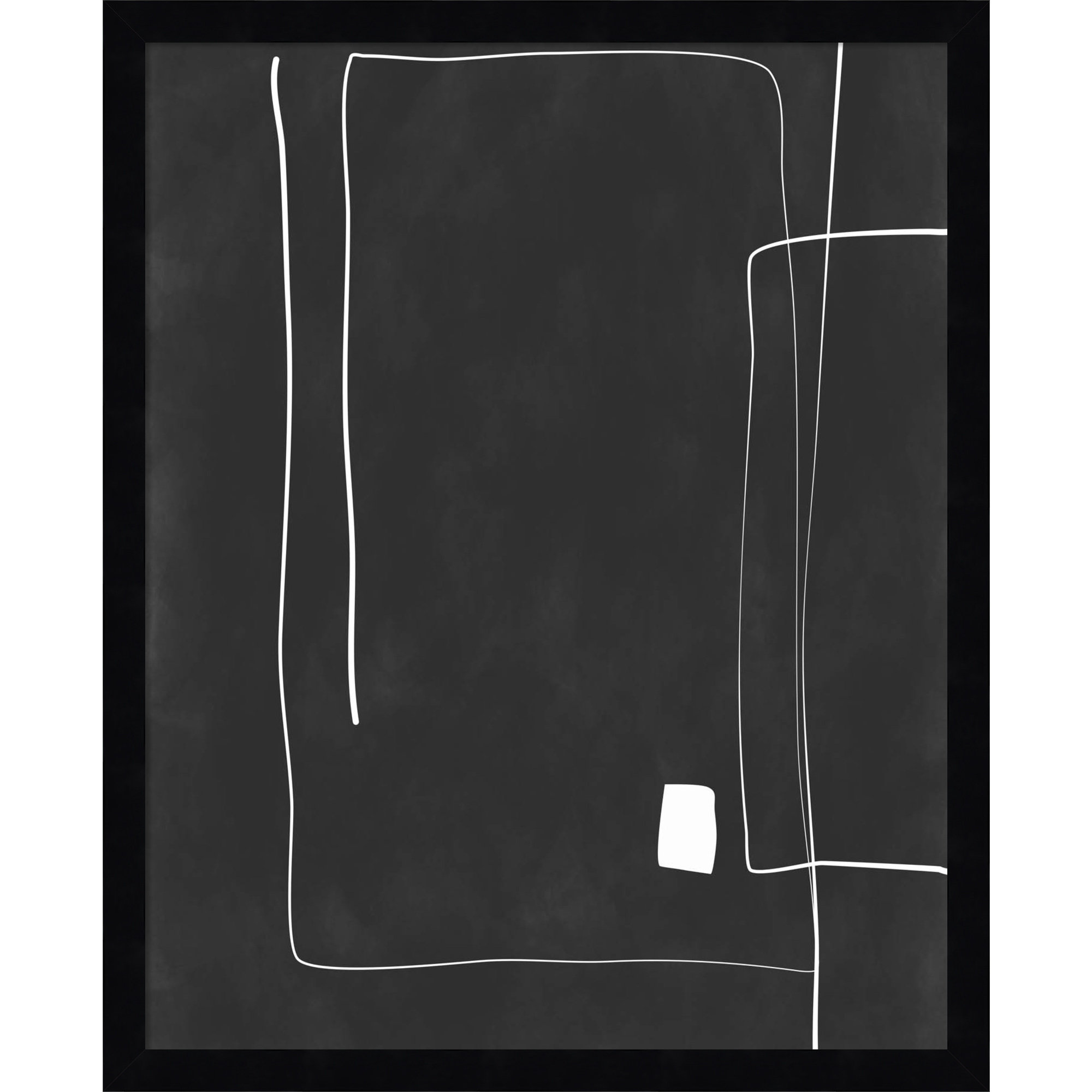 Black And White 36 by Elena Ristova, 21" H x 17" W, Black