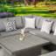 Miyana 7 - Person Patio Dining Set with Extendable Square Table , Cushions Included