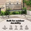 Steel Outdoor Bench-1476335574