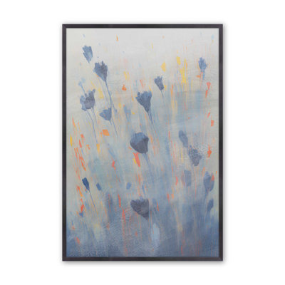 Blue Blooms Rising II Print
