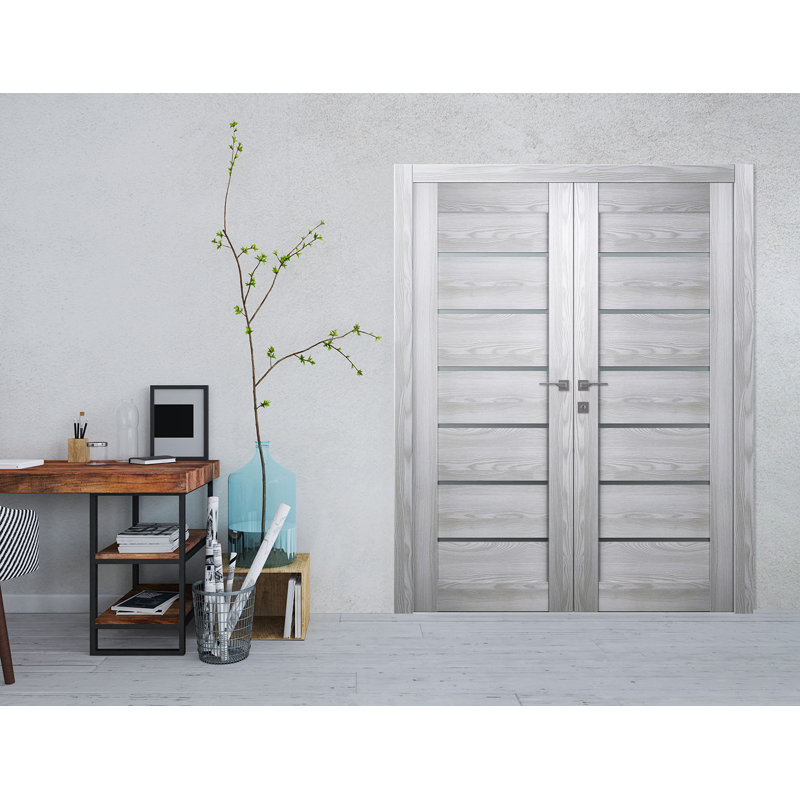 Porte double standard Avon, Chêne, 47,75 po x 79,38 po, Gauche