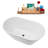 53.9'' x 29.7'' Freestanding Soaking Acrylic Bathtub-95288647
