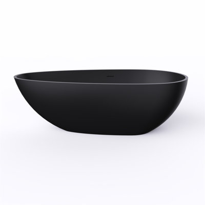 66.9 Inch Freestanding Solid Surface Soaking Bathtub For Bathroom