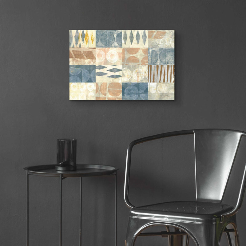 «Neutral Blocks» par Courtney Prahl, art mural en verre acrylique, H 16 po x l 24 po x P 0,2 po