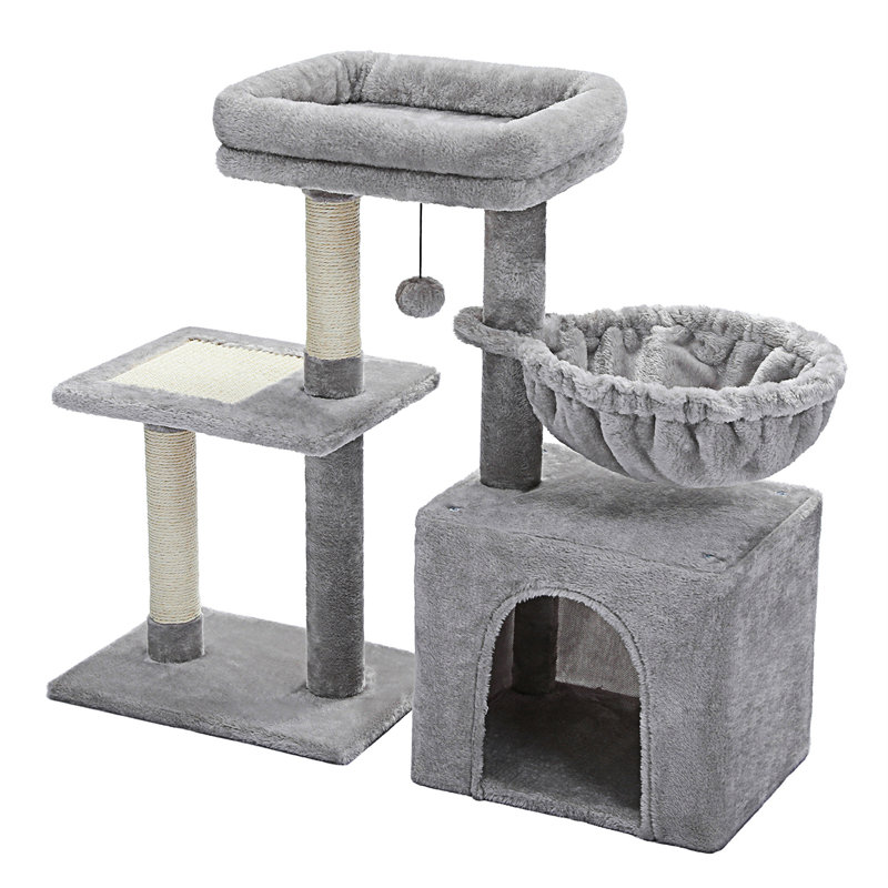 Tour pour chat 28,5 po de hauteur, Gris