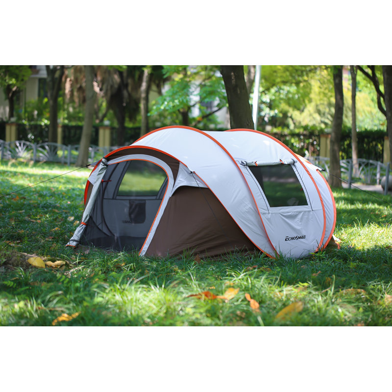 Tente avec sac de transport, Blanc, 4 Personnes