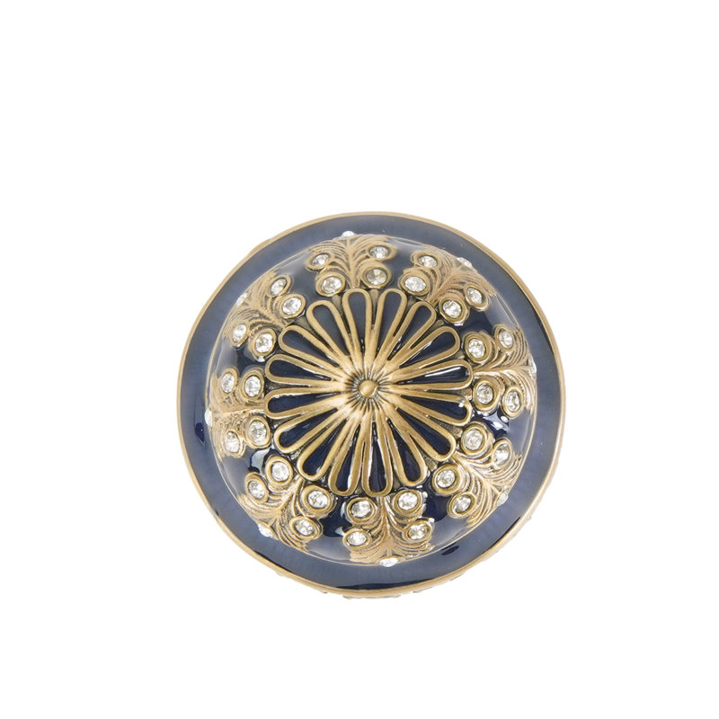 WELLINGTON KNOB; GARNET WITH BURGUNDY CRYSTAL MUSEUM GOLD FINISH, Sapphire