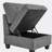 57" Wide Reversible Modular Seating Component Sectional with Ottoman,sectional sofa,sectional couch-625155638