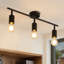 3-light Ceiling Spotlight E27 black Amsi