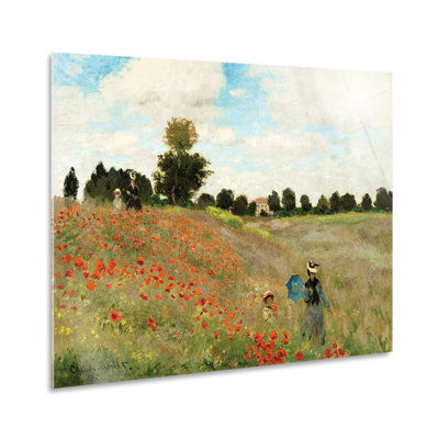 Poppy Field 2 by Claude Monet - No Frame Painting