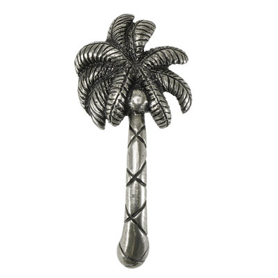 Tropical palm tree 3 inches center to center vertical pull in Chalice