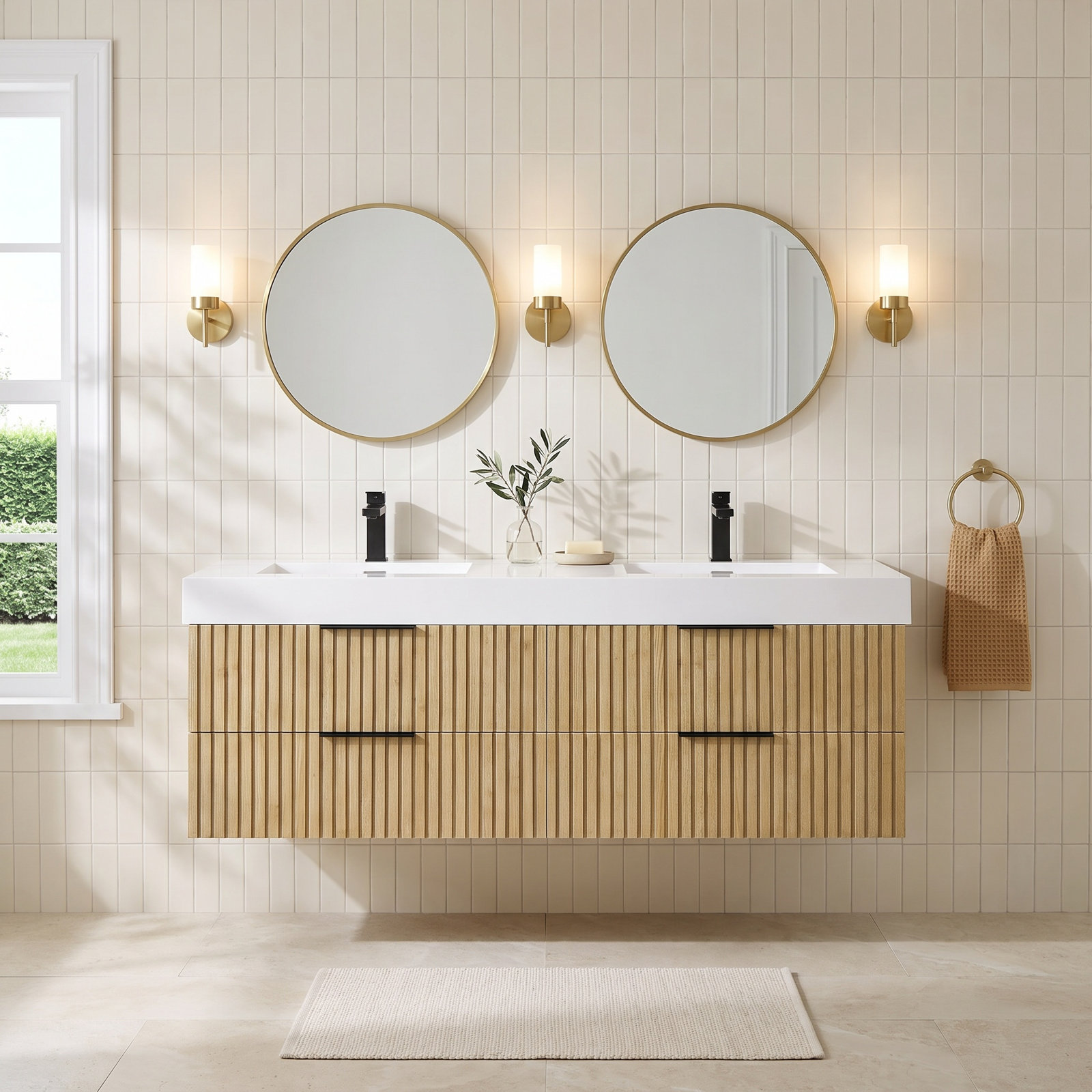 Livia 60" Double Bathroom Vanity