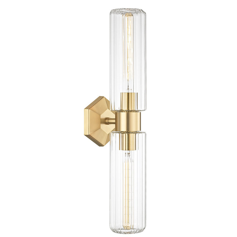 Roebling 2 - Light Armed Sconce, Aged Brass