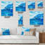 Horloge murale Morning Sunlight on the Sea Waves II-1136231504