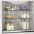 3 Pack Clear Stackable Storage Drawers, Storage with handles, Plastic storage drawers for Kitchen Pantry, Under Sink Organization, Acrylic