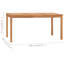 Cisbrough Rectangular 5 - Piece 4 - People Teak Outdoor Table Set-425156892