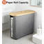 Panier de rangement pliable pour papier hygiénique avec couvercle et poignée, organisateur de salle de bain polyvalent pour rouleaux, serviettes et accessoires
