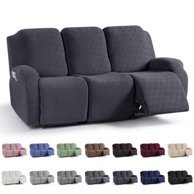Couvre-fauteuil inclinable avec coussins élastiques pour enfants 3 pièces Wald