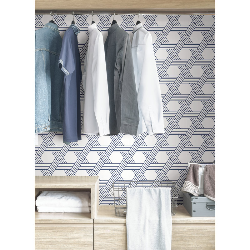 Indigo Illusion Self Adhesive Wallpaper