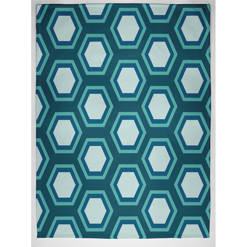 Burritt Plain Weave / Muslin Throw Blanket, Teal