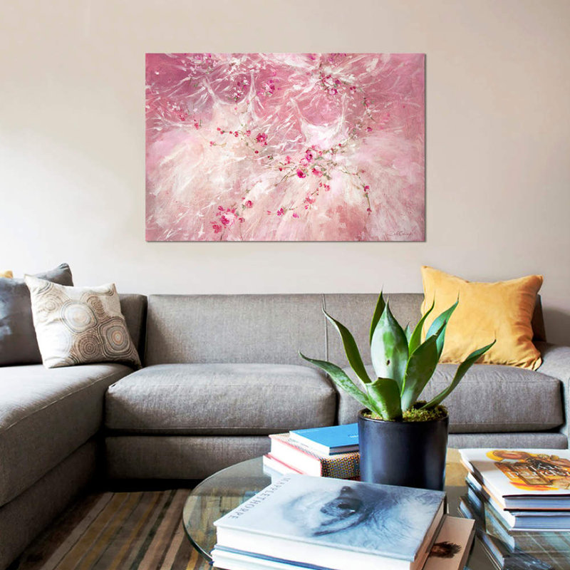 Sisters by Debi Coules - Print on Canvas, 101.6 cm H x 66.04 cm W, Brown Floater Framed
