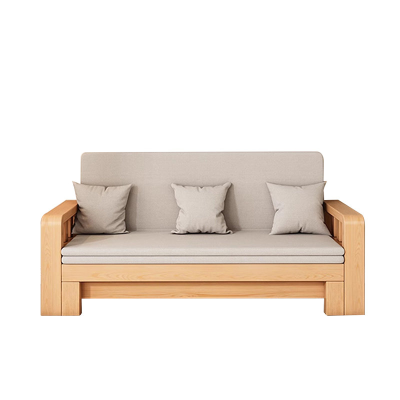 Coussin de lit modulaire en polyester LightGray, H 25,59 po x l 70,87 po x P 33,46 po