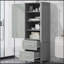 Meuble-lavabo compact de 20,3 pouces avec lavabo, porte à fermeture douce et rangement fonctionnel, parfait pour les petites salles de bain modernes.-281616744