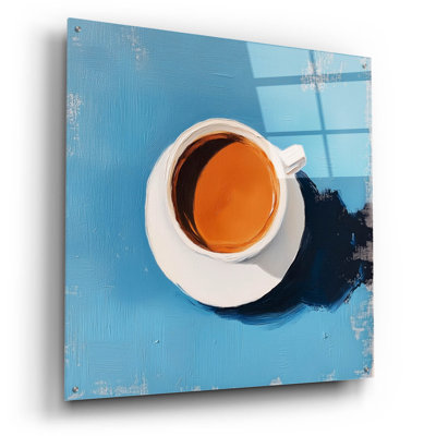 'Blue Table Cup' by Svetlana Aleynikova Acrylic Glass Wall Art