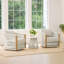 Fauteuil pivotant en corde-1831810733