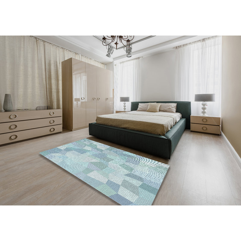 Geometric Indoor Rug, Rectangle 2' x 3'